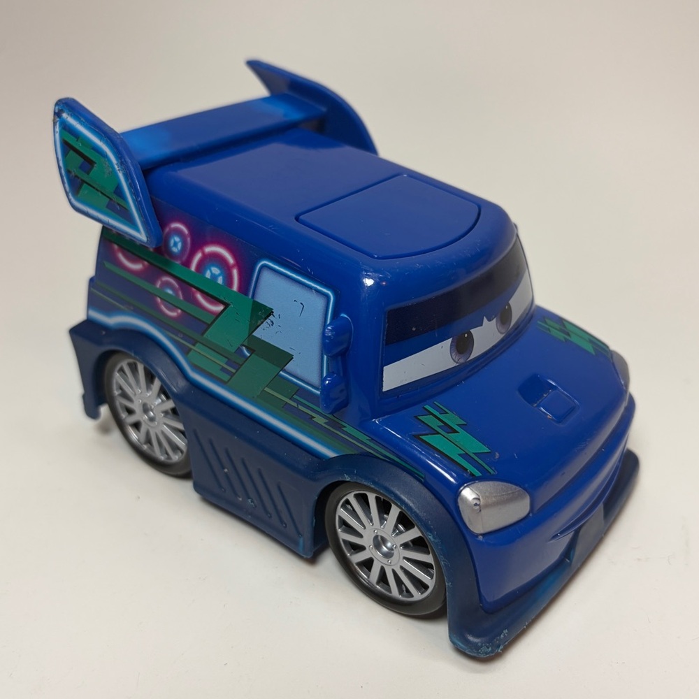 Pixar Disney Cars DJ Track Talkers Mattel 2020 Blue Plastic Hotrod WORKS